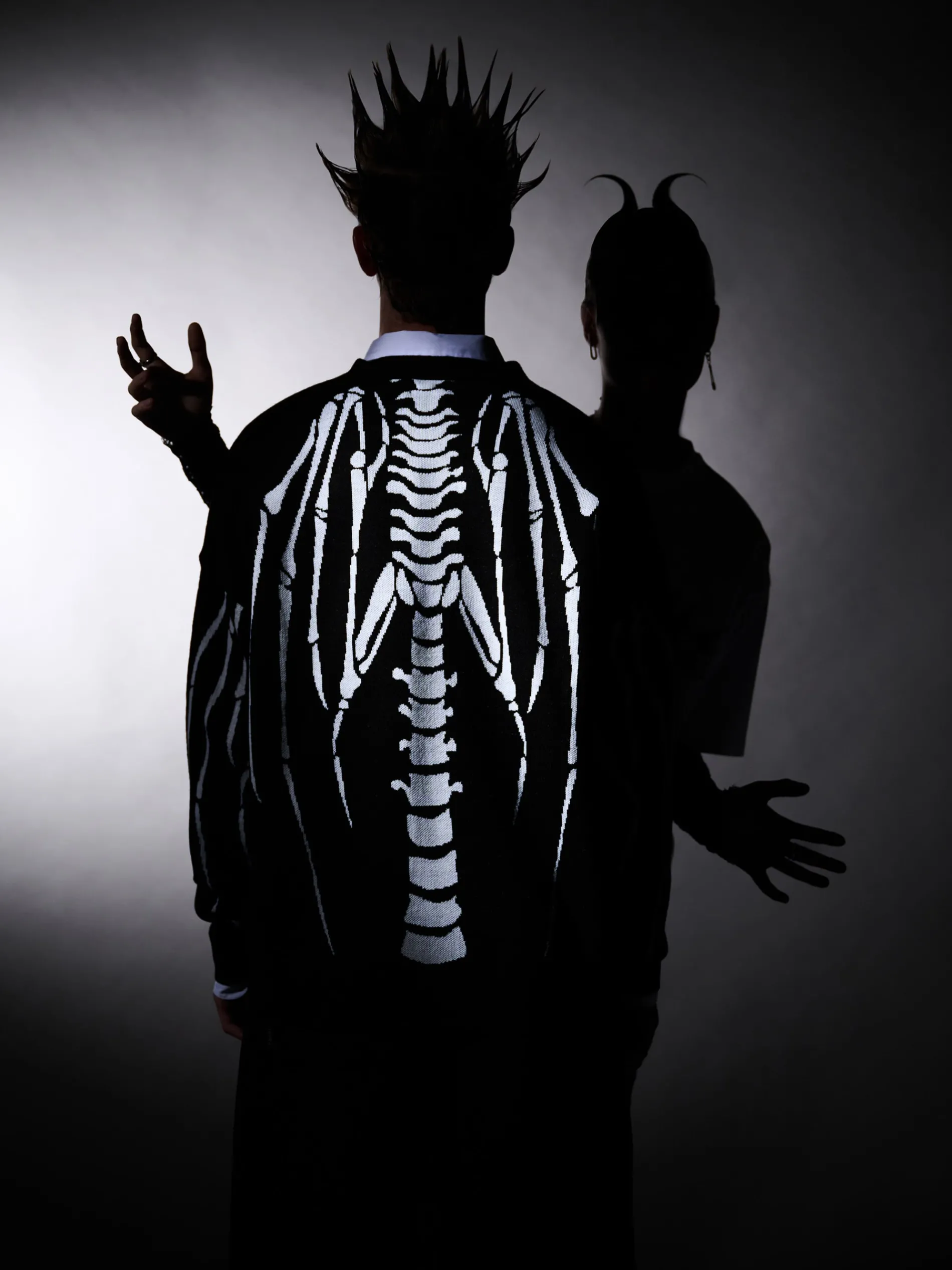 Cropp Swetry*kardigan z motywem kości