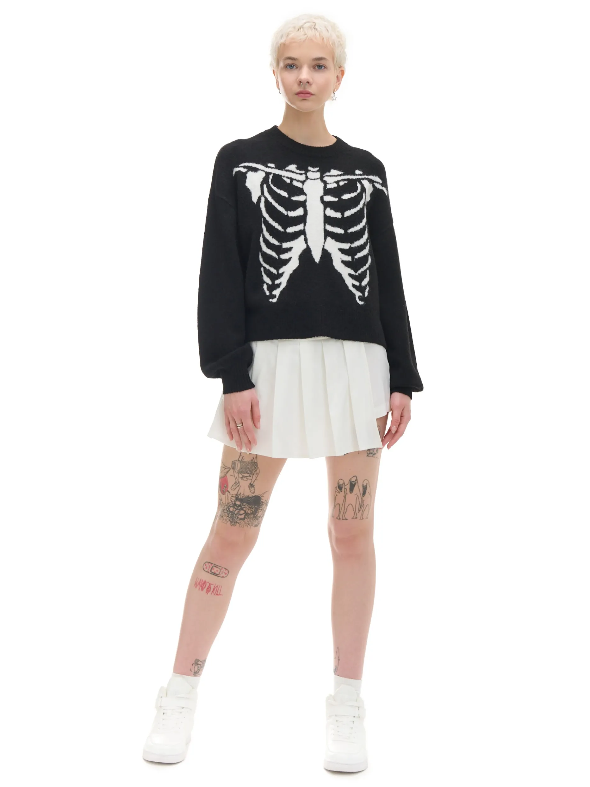 Cropp Swetry*sweter z kontrastowym nadrukiem