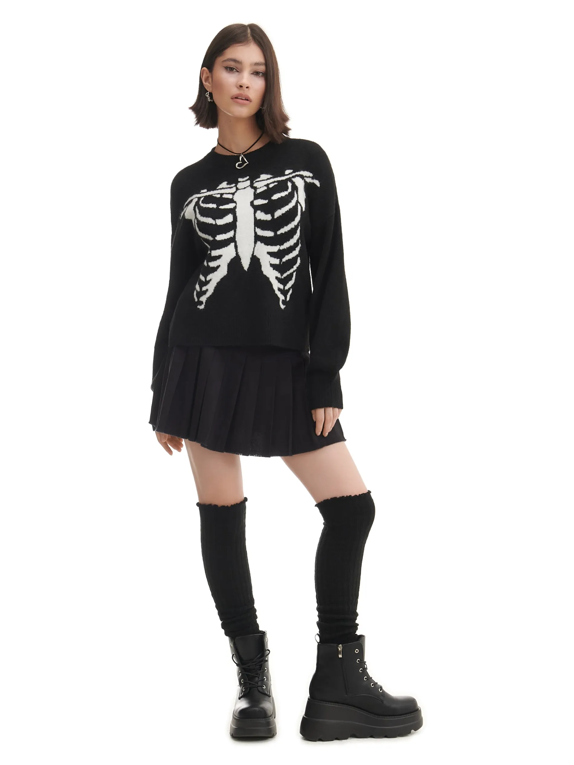 Cropp Swetry*sweter z kontrastowym nadrukiem