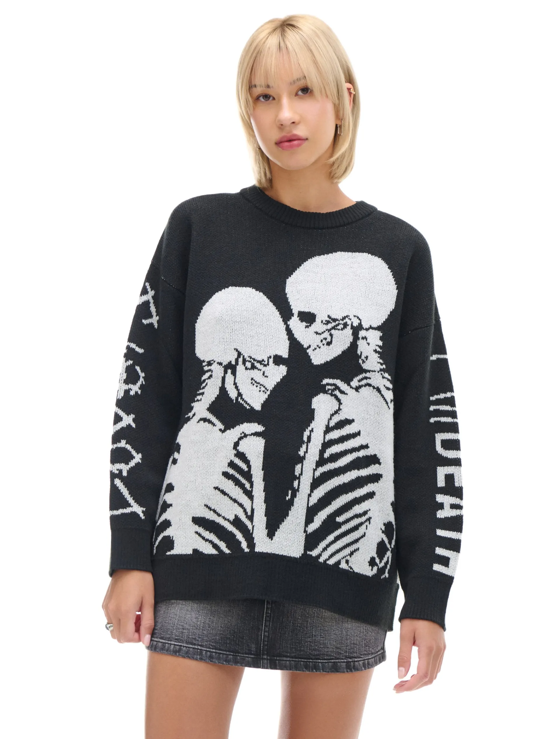 Cropp Swetry*sweter z motywem kościotrupów