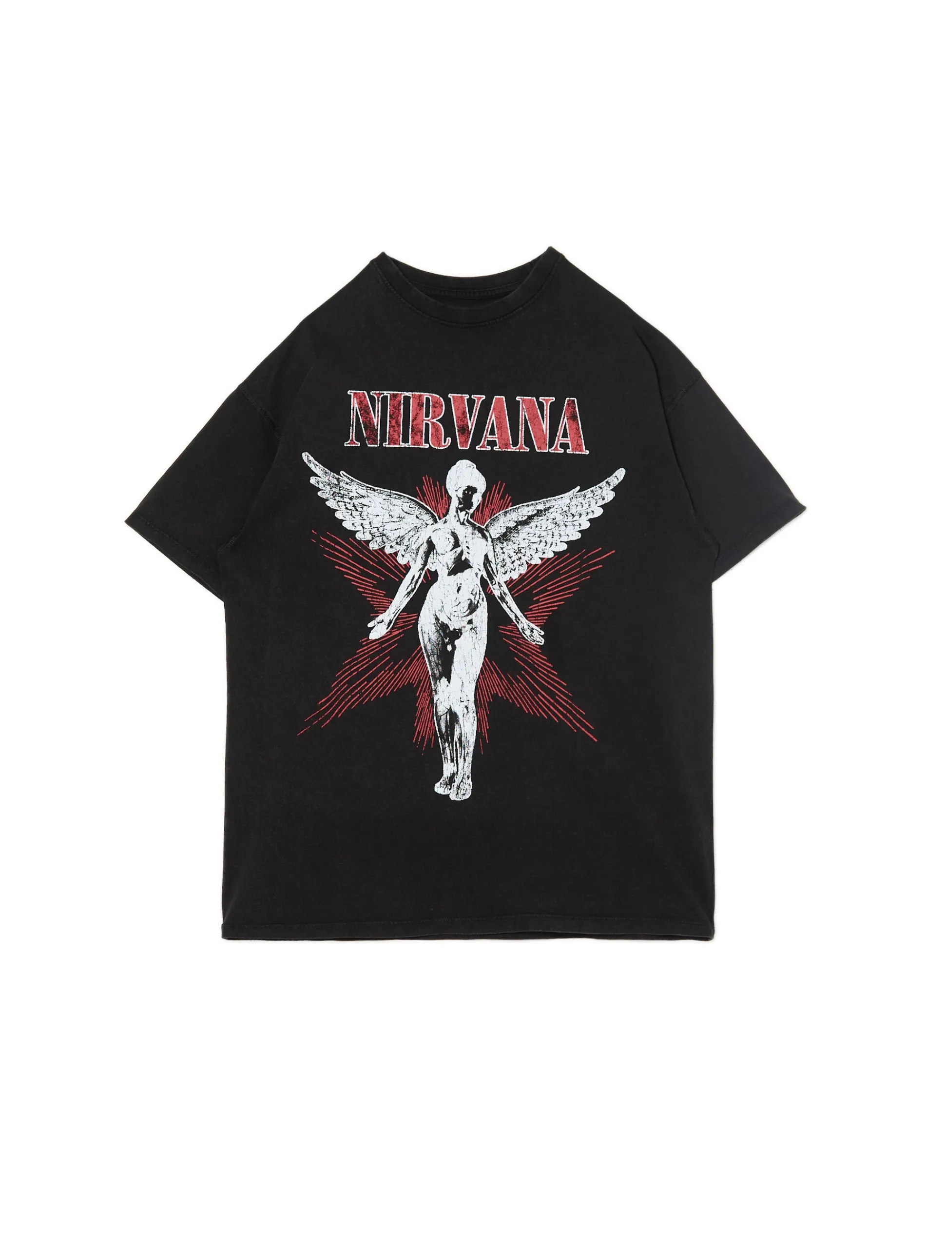 Cropp Unisex|Unisex*T-shirt oversize z grafiką Nirvana UNISEX