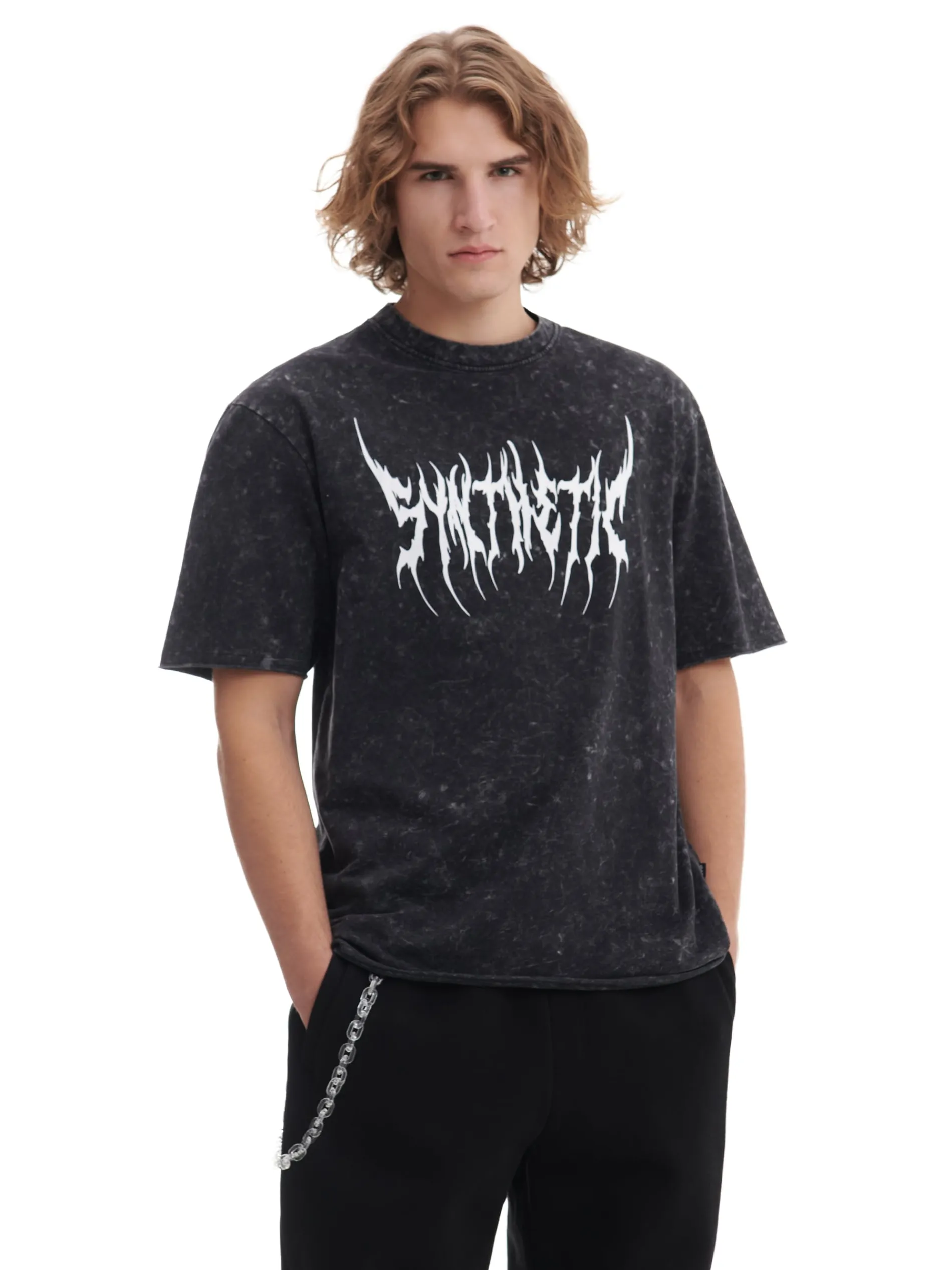 Cropp Koszulki*T-shirt z efektem acid wash