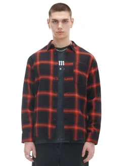 Cropp Koszule*Czerwona flanelowa koszula w kratę