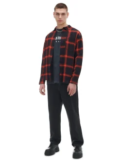 Cropp Koszule*Czerwona flanelowa koszula w kratę