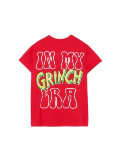 Cropp Ubrania Świąteczne|Koszulki, Topy*Czerwona świąteczna koszulka z Grinchem
