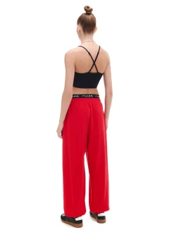 Cropp Spodnie*Czerwone dresowe joggery