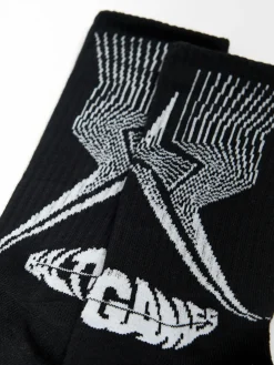 Cropp Skarpetki*Długie czarne skarpety Baltic Games