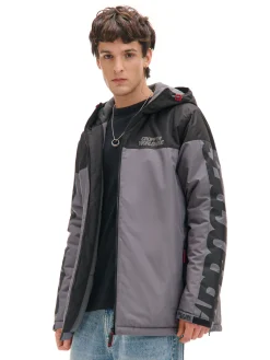 Cropp Kurtki Zimowe|Kurtki, Płaszcze*Dwukolorowa kurtka z kapturem