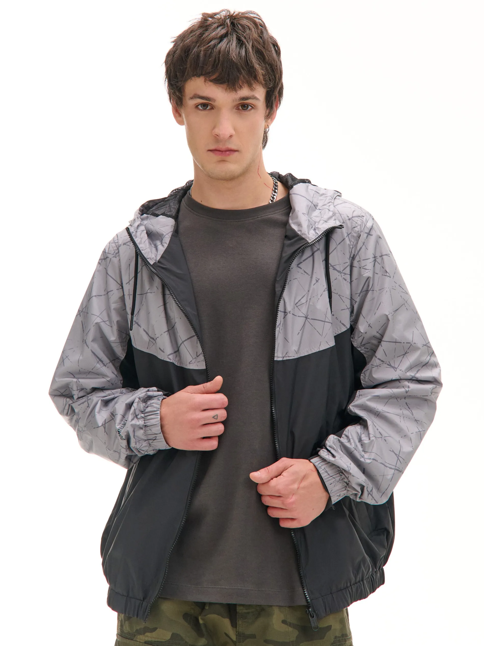 Cropp Kurtki, Płaszcze*Dwukolorowa kurtka z nadrukiem