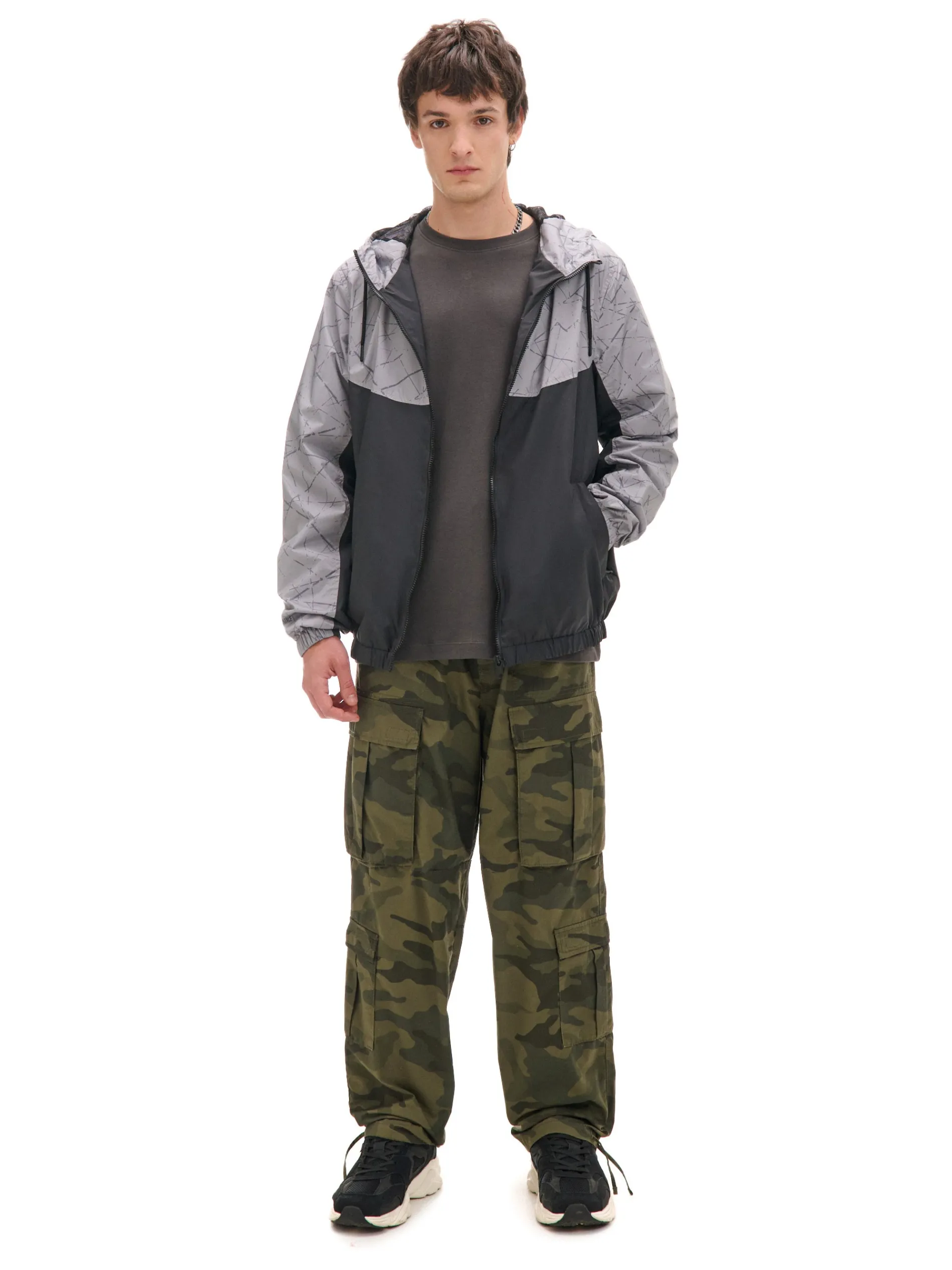 Cropp Kurtki, Płaszcze*Dwukolorowa kurtka z nadrukiem