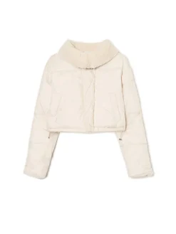 Cropp Kurtki, Płaszcze*Dwustronna beżowa kurtka puffer