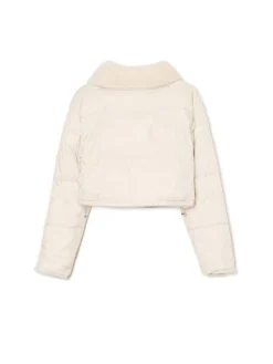 Cropp Kurtki, Płaszcze*Dwustronna beżowa kurtka puffer