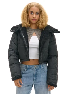 Cropp Kurtki, Płaszcze*Dwustronna czarna kurtka puffer