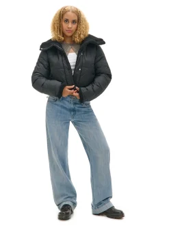 Cropp Kurtki, Płaszcze*Dwustronna czarna kurtka puffer