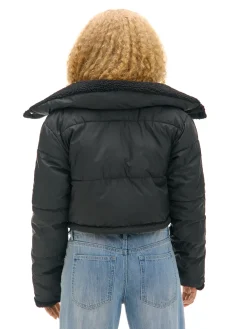 Cropp Kurtki, Płaszcze*Dwustronna czarna kurtka puffer