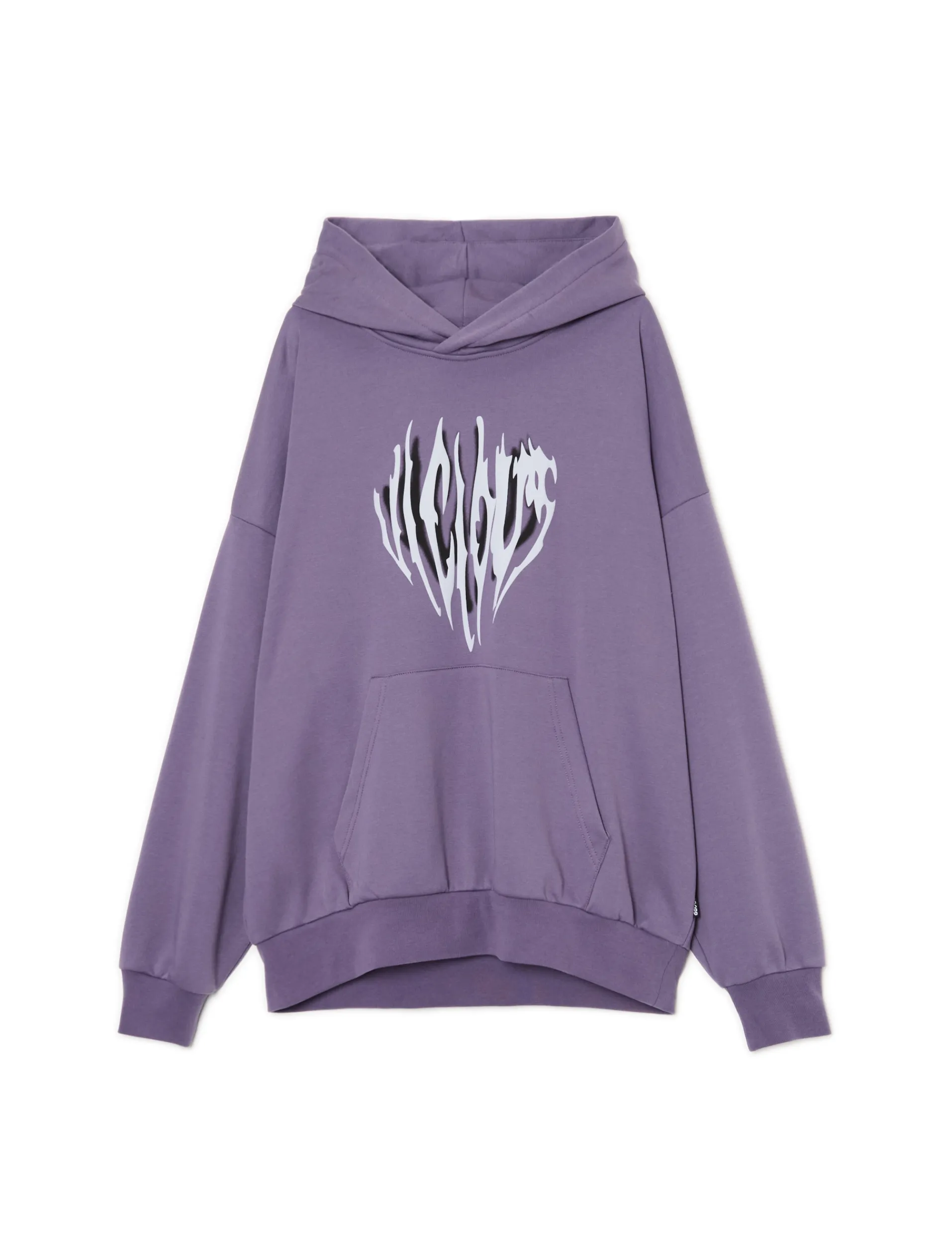 Cropp Bluzy*Fioletowa bluza z kapturem