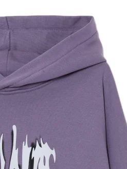 Cropp Bluzy*Fioletowa bluza z kapturem