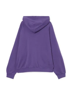 Cropp Bluzy*Fioletowa bluza z kapturem i nadrukami