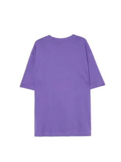 Cropp Koszulki*Fioletowa koszulka z pączkiem