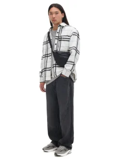 Cropp Koszule*Flanelowa kraciasta koszula z domieszką wełny