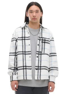 Cropp Koszule*Flanelowa kraciasta koszula z domieszką wełny