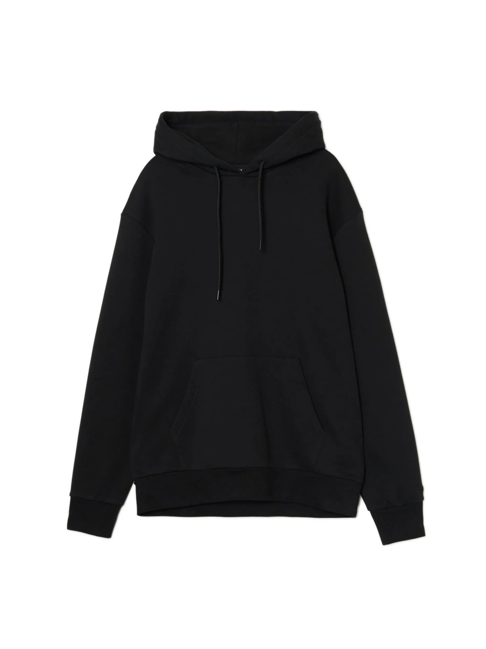 Cropp Bluzy*Gładka czarna bluza z kapturem