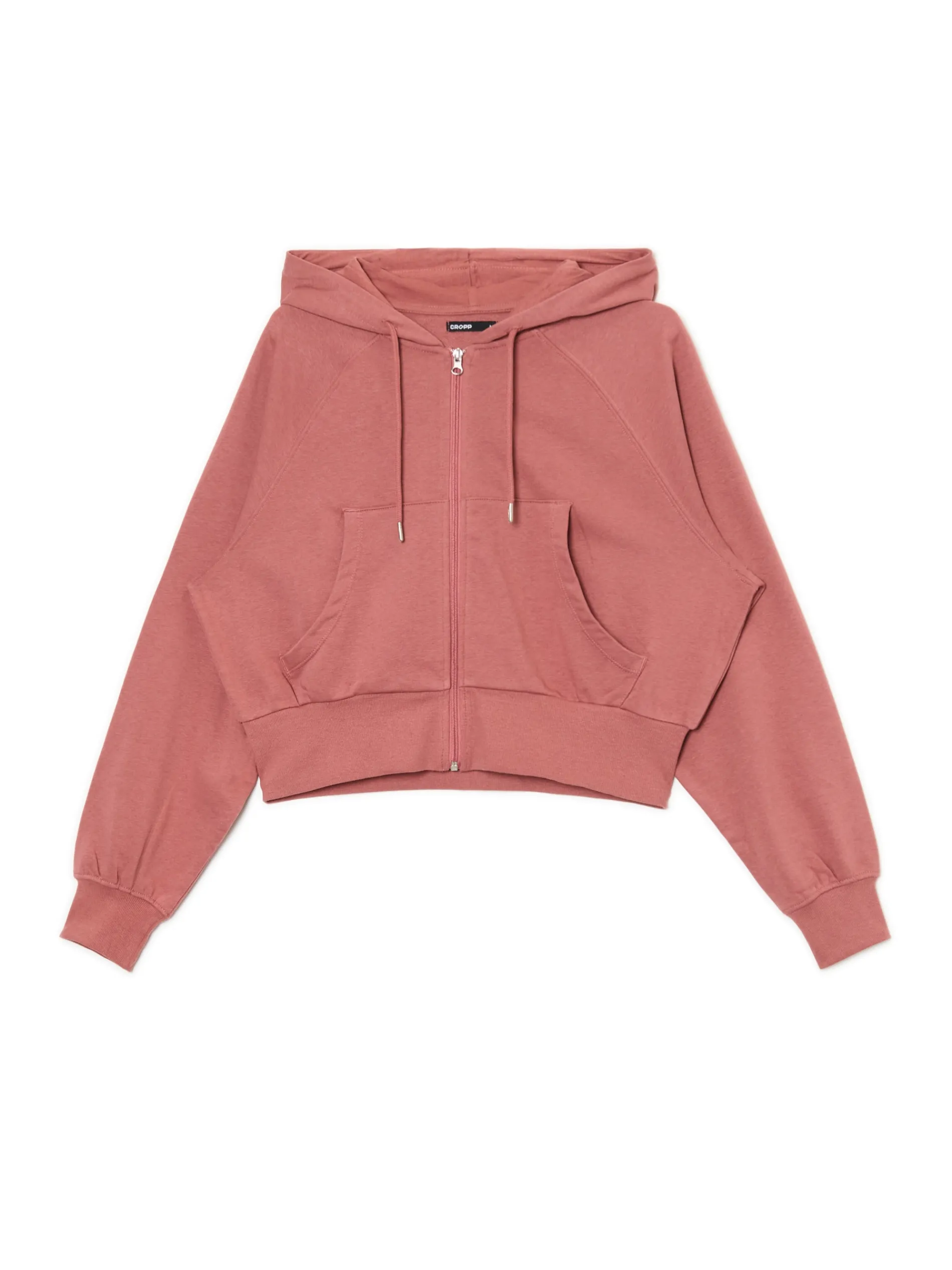 Cropp Bluzy*Gładka rozpinana bluza z kapturem