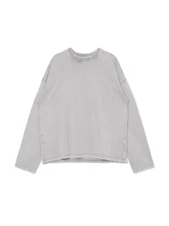 Cropp Unisex|Unisex*Gładki szary T-shirt longsleeve UNISEX