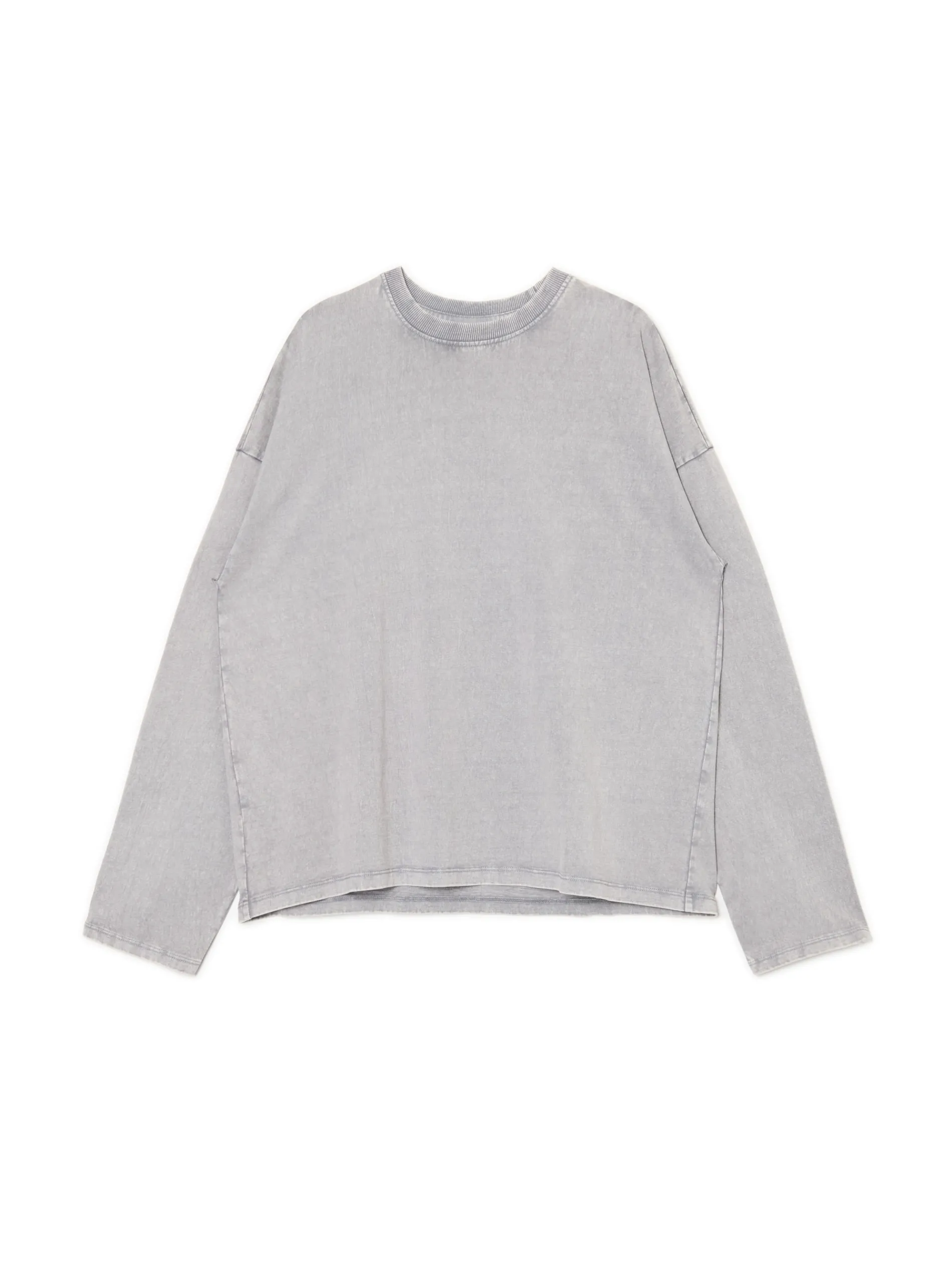 Cropp Unisex|Unisex*Gładki szary T-shirt longsleeve UNISEX