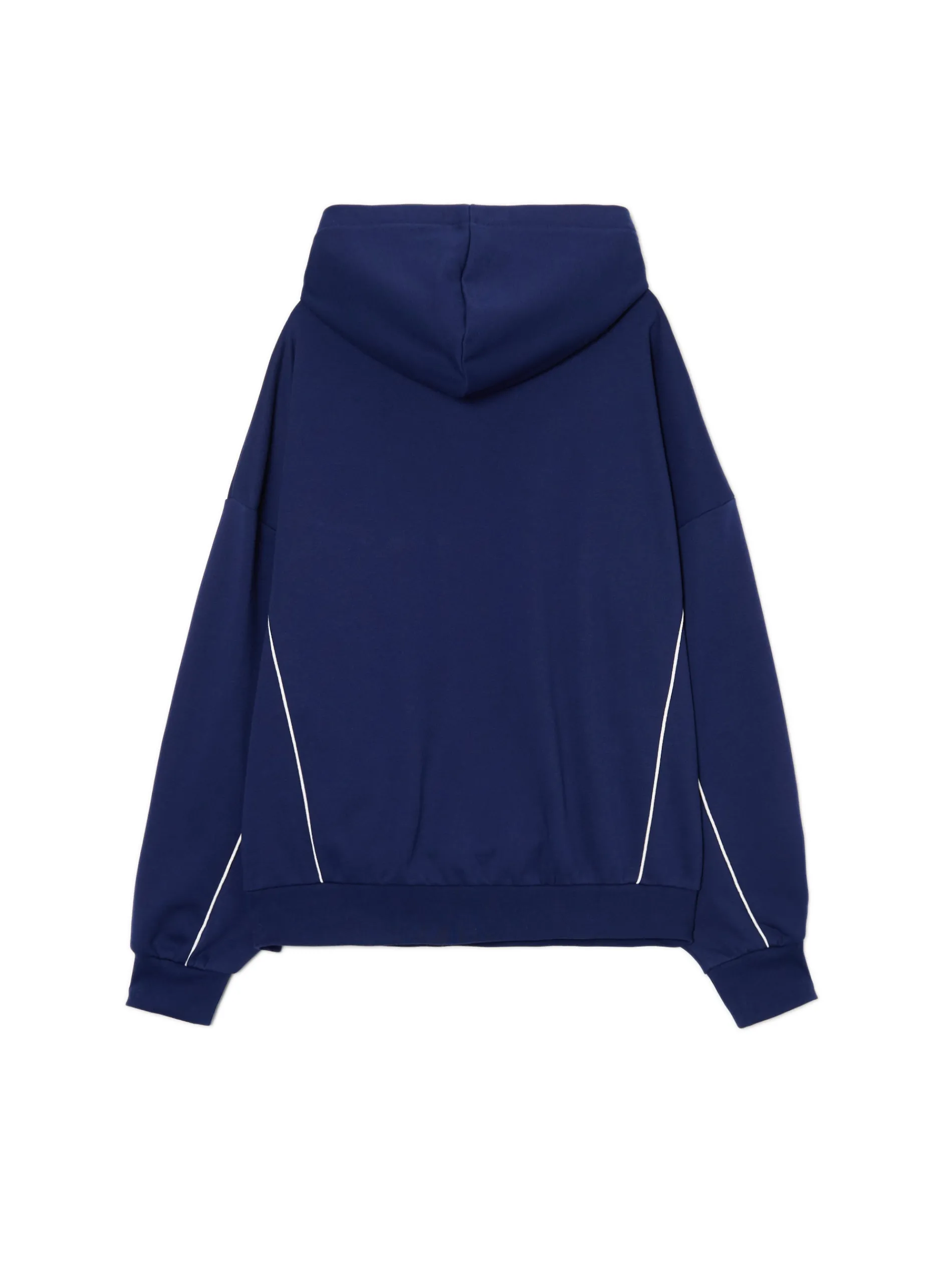 Cropp Bluzy*Granatowa bluza hoodie z naszywkami