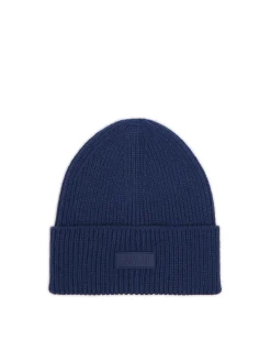 Cropp Czapki*Granatowa czapka beanie z naszywką