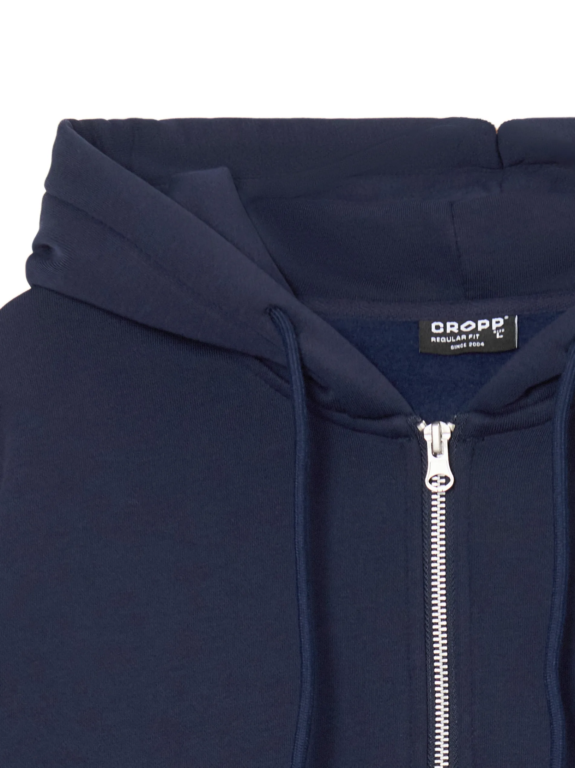 Cropp Bluzy*Granatowa rozpinana bluza z kapturem