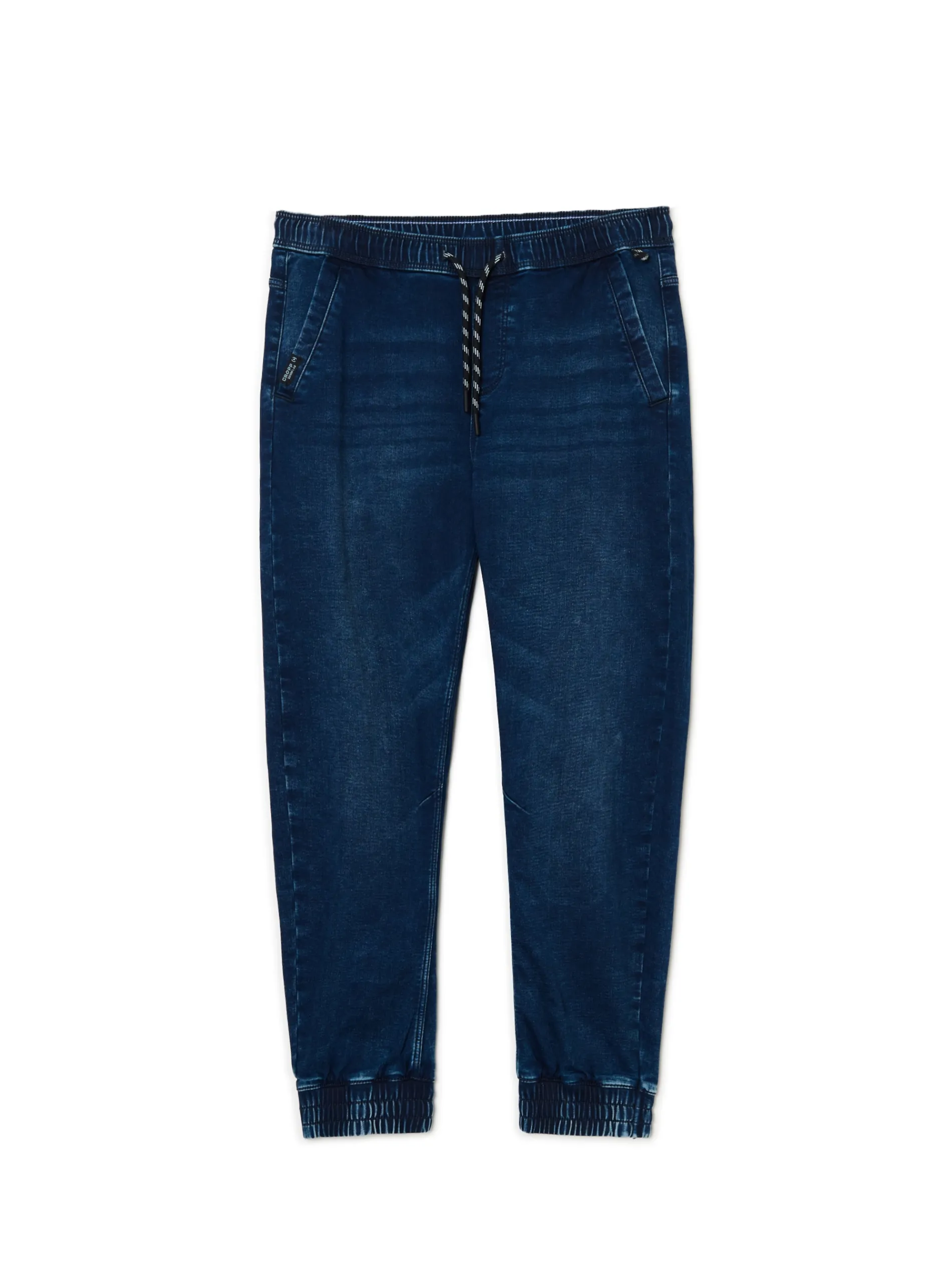 Cropp Jeansy*Granatowe jeansowe joggery regular