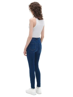 Cropp Jeansy*Granatowe jeansy skinny