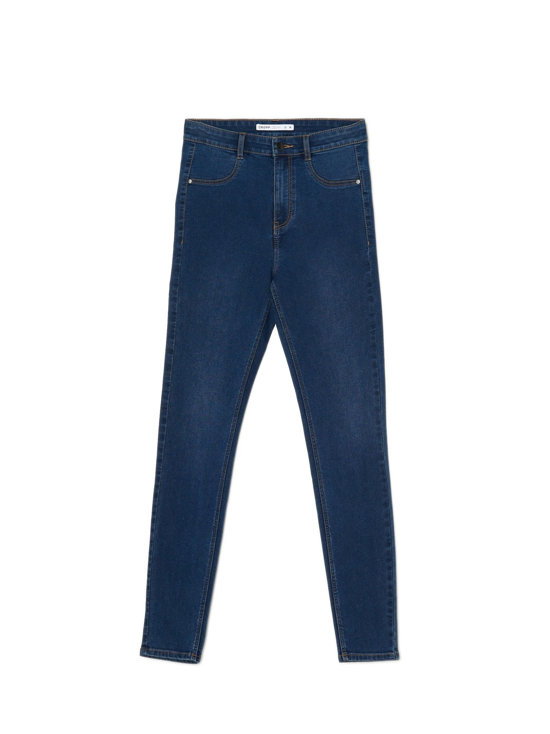Cropp Jeansy*Granatowe jeansy skinny