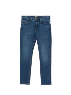 Cropp Jeansy*Granatowe jeansy slim