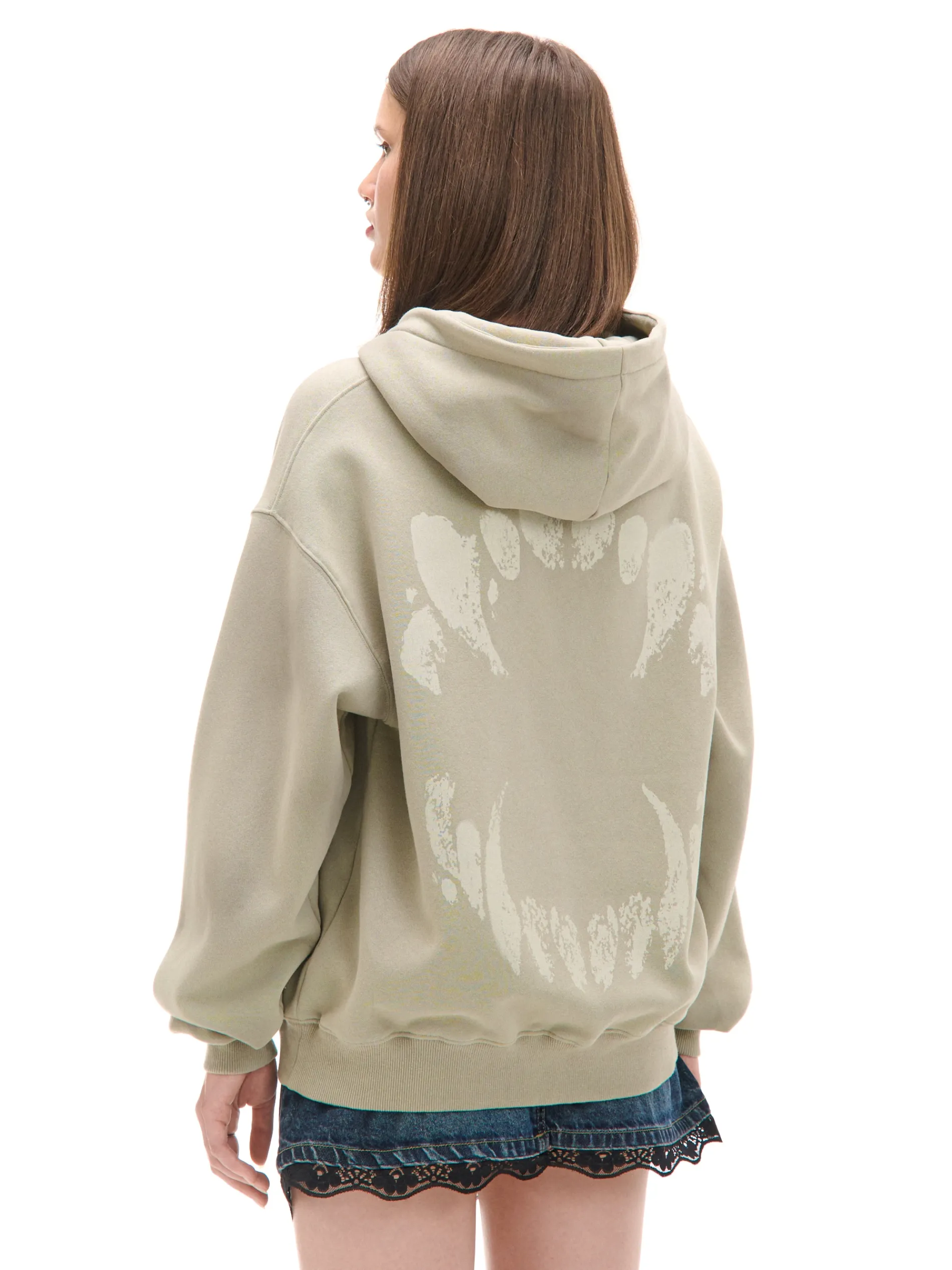 Cropp Bluzy*Jasna bluza z kapturem i nadrukami