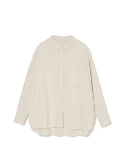 Cropp Koszule, Bluzki*Jasna koszula oversize z rustykalną strukturą