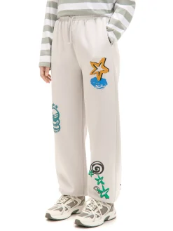 Cropp Spodnie|Sety*Jasne dresowe joggery z nadrukiem