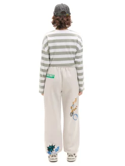 Cropp Spodnie|Sety*Jasne dresowe joggery z nadrukiem