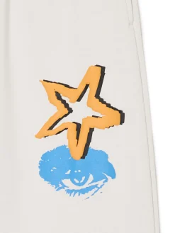 Cropp Spodnie|Sety*Jasne dresowe joggery z nadrukiem