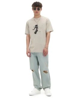 Cropp Jeansy|Baggy*Jasne jeansy loose baggy