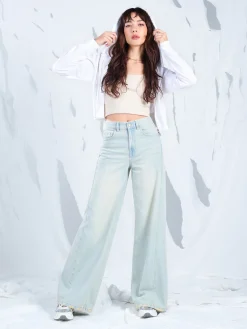 Cropp Jeansy*Jasne jeansy wide leg