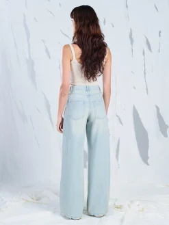 Cropp Jeansy*Jasne jeansy wide leg