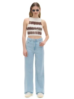 Cropp Jeansy*Jasne jeansy wide leg