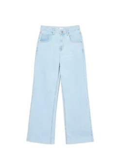 Cropp Jeansy*Jasne jeansy wide leg PETITE