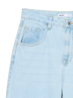 Cropp Jeansy*Jasne jeansy wide leg PETITE