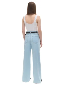Cropp Jeansy*Jasne jeansy wide leg TALL