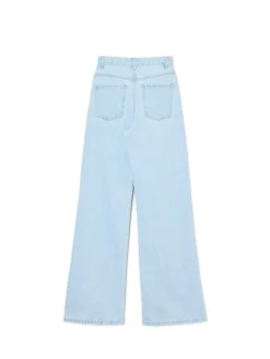 Cropp Jeansy*Jasne jeansy wide leg TALL