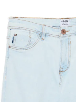 Cropp Jeansy*Jasne jeansy z przetarciami na kolanach